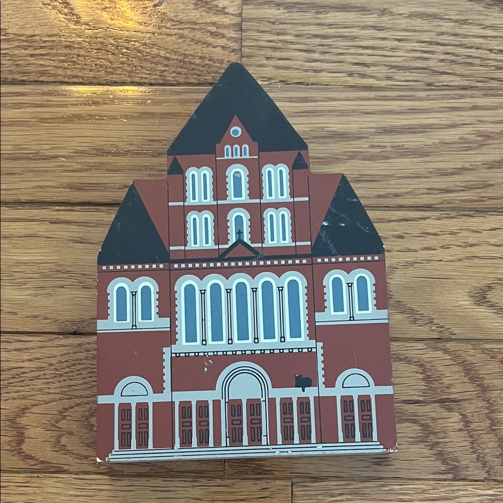 Vtg Cats Meow‎ Village master Builders Trinity Church Richardson 1993 decor
